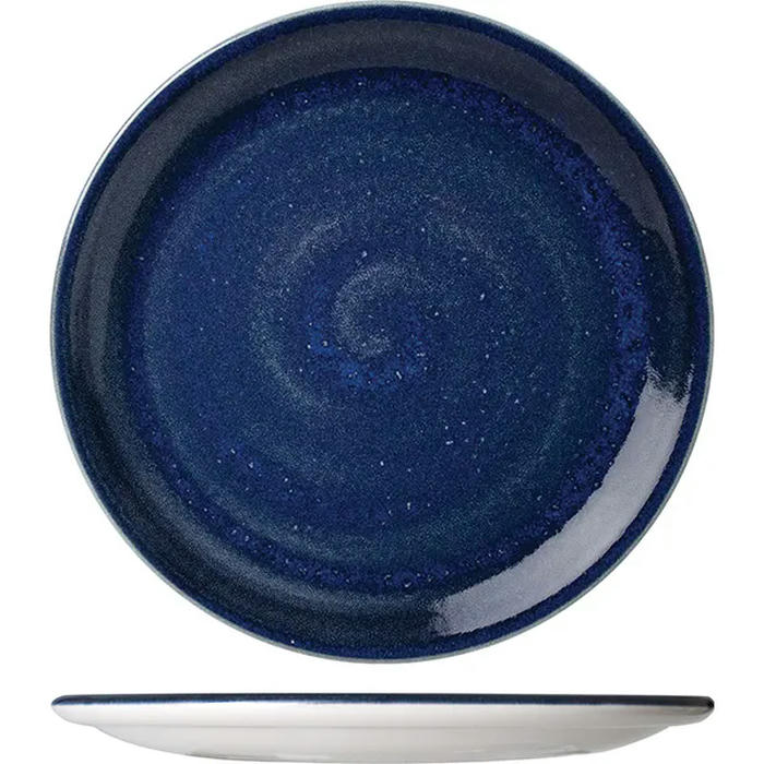 Тарелка мелкая «Визувиус Ляпис» фарфор D=23см синий
