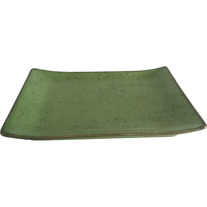 Блюдо для суши керамика ,L=17,B=11,5см зелен