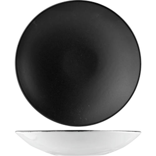 Салатник «Даск» фарфор 0,915л D=255,H=60мм черный,белый