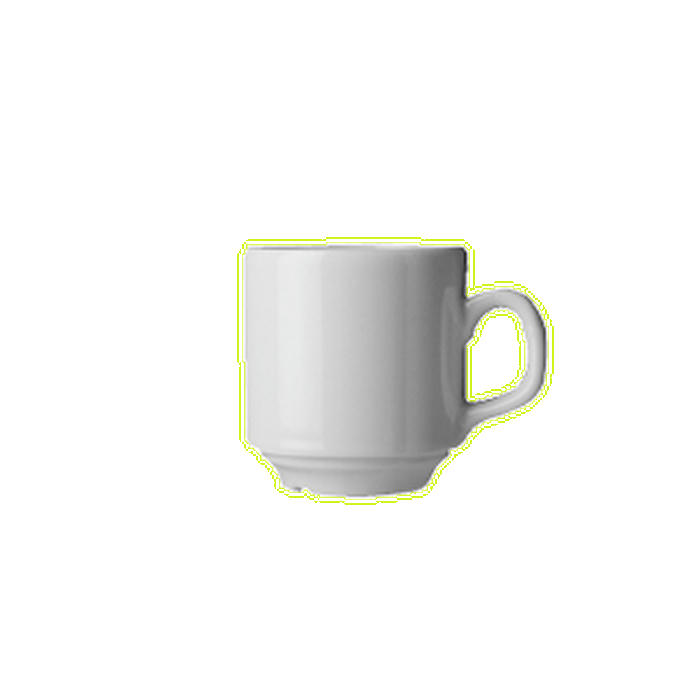 Чашка кофейная «Сара» фарфор 120мл D=65,H=70,L=90мм белый