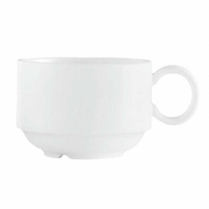 Чашка чайная «Эмбасси вайт» фарфор 270мл белый