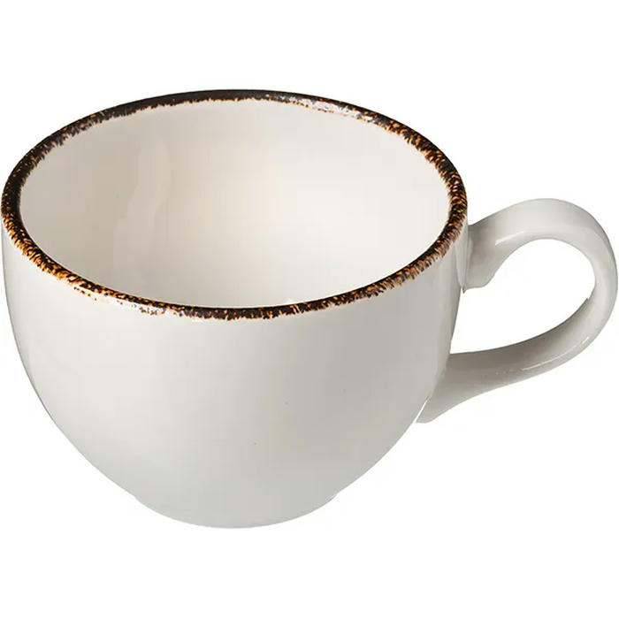 Чашка чайная «Браун Дэппл» фарфор 228мл D=9,H=6см белый,коричнев