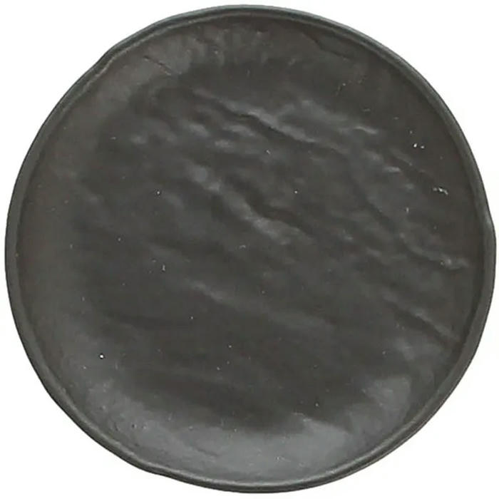 Тарелочка для масла «Вулкания» фарфор D=10см черный