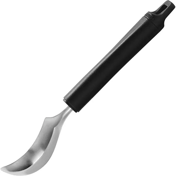 Нож д/авокадо пластик,сталь нерж. D=70/42,L=188мм черный,металлич