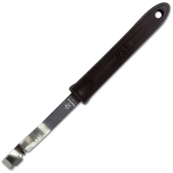Нож для масла сталь,полипроп. ,L=195/80,B=10мм черный,металлич