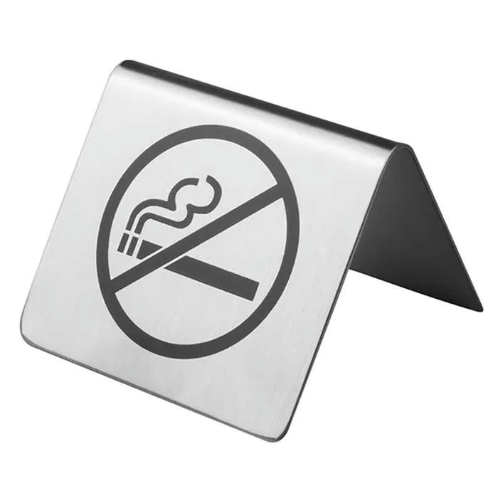 Табличка «Не курить» сталь нерж. ,H=45,L=60,B=60мм металлич