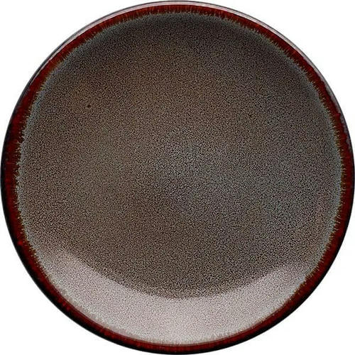 Тарелка пирожковая коричнево-оливковый; фарфор; D=15.5см