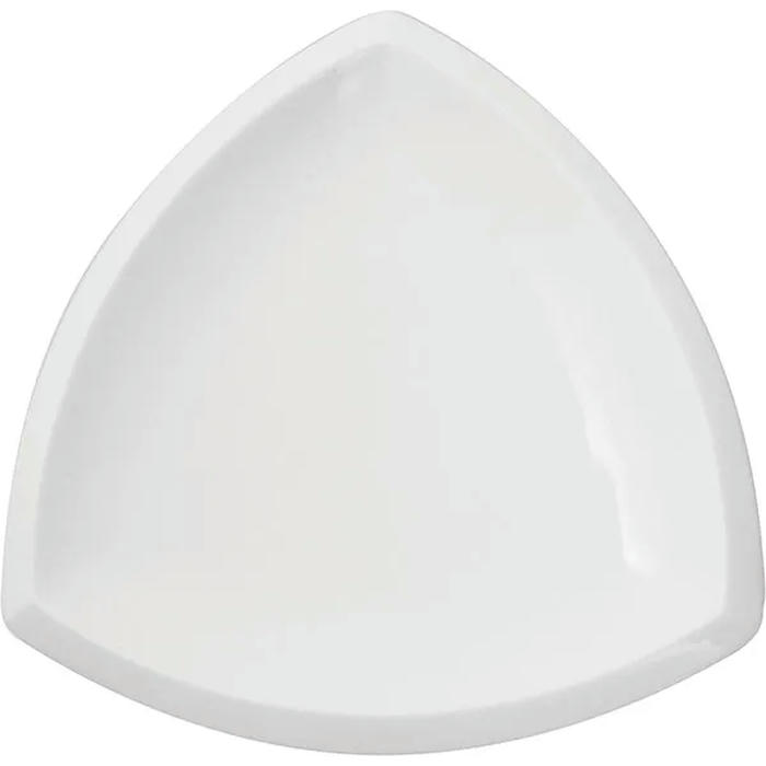 Тарелка треугольная «Кунстверк» фарфор ,L=18,B=18см белый