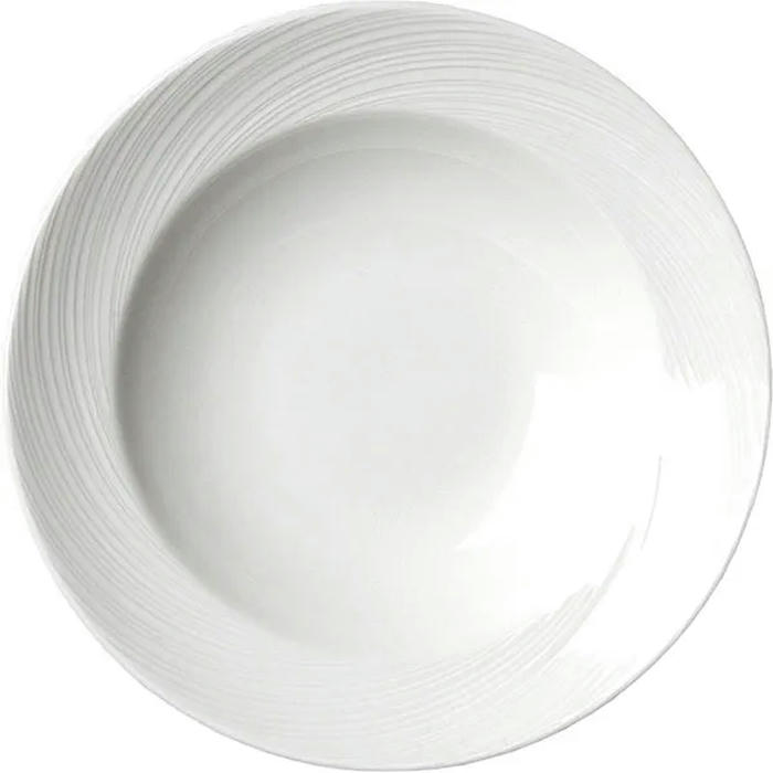 Тарелка для супа/пасты «Спайро» фарфор 394мл D=240,H=45мм белый