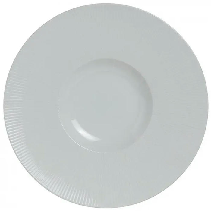 Тарелка мелкая с широким бортом «Соната» фарфор D=27см белый