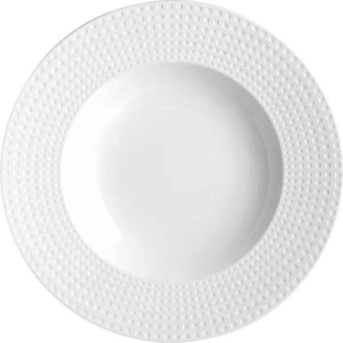 Тарелка для пасты «Сатиник» фарфор 0,55л D=31,H=5см белый