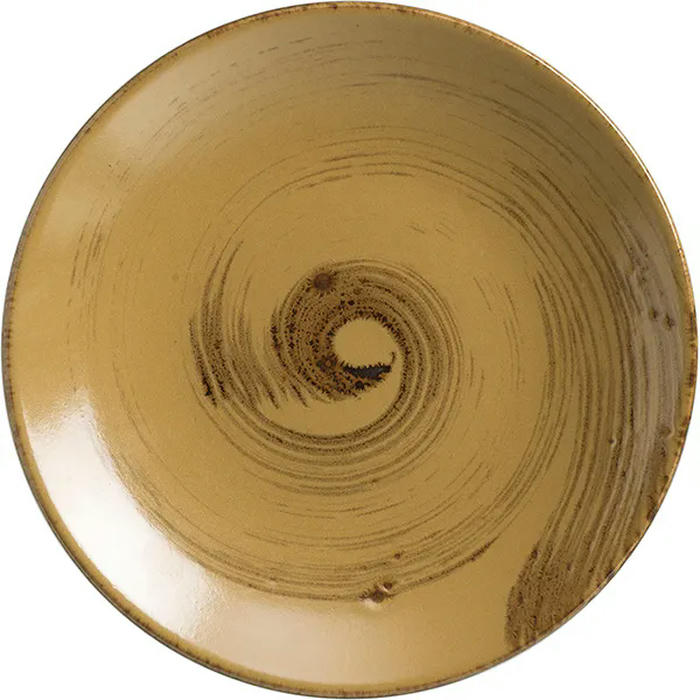 Тарелка мелкая «Анфора Алма» керамика D=27см коричнев.,олив