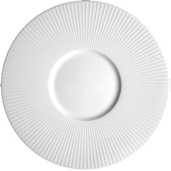 Тарелка мелкая с широким бортом «Виллоу» фарфор D=28,5см белый арт. 03012628