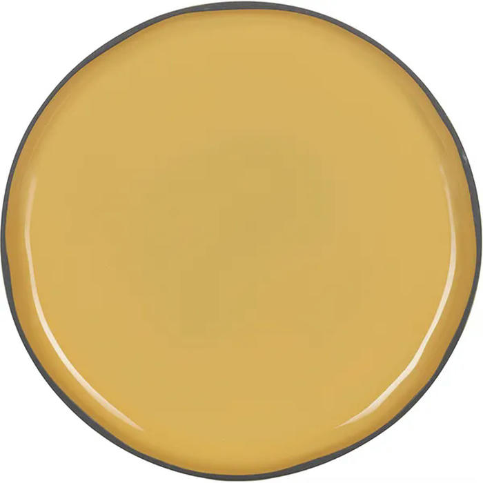 Тарелка с высоким бортом «Карактэр» керамика D=260,H=22мм желт