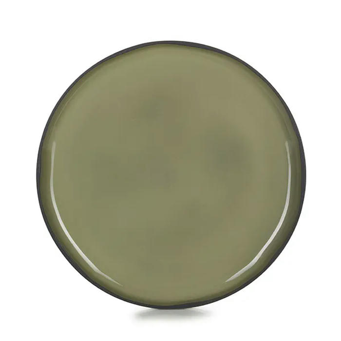 Тарелка с высоким бортом «Карактэр» керамика D=260,H=22мм зелен