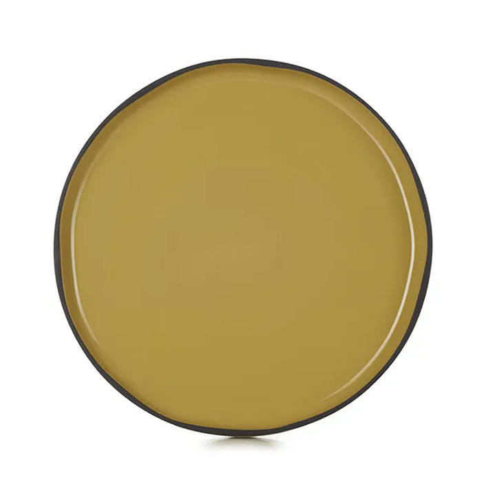 Тарелка с высоким бортом «Карактэр» керамика D=280,H=25мм желт