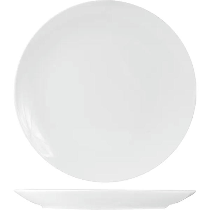 Блюдо круглое б/борта «Кунстверк» фарфор D=32,4см белый