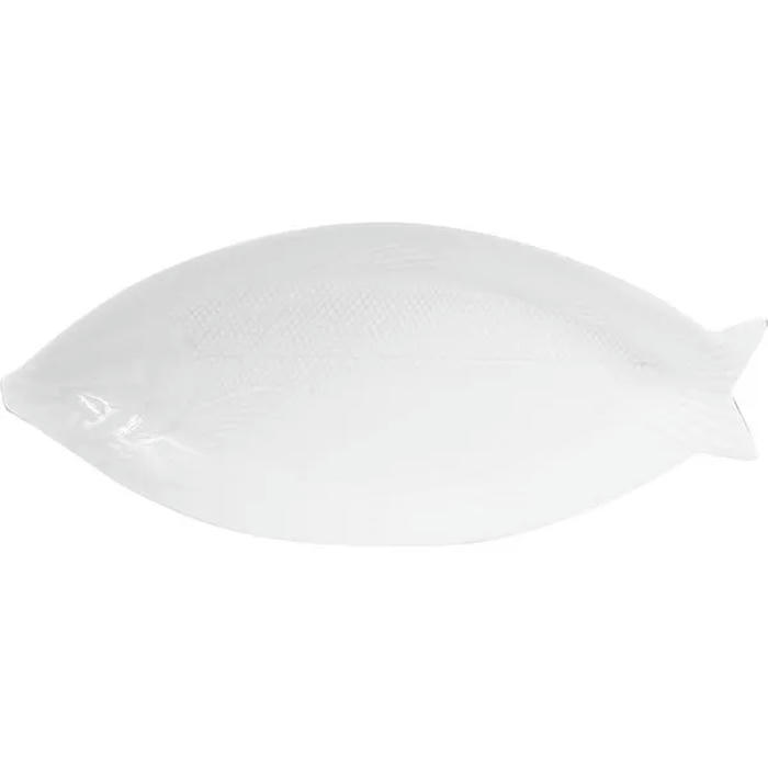 Блюдо-рыба «Кунстверк» фарфор ,H=31,L=440,B=190мм белый