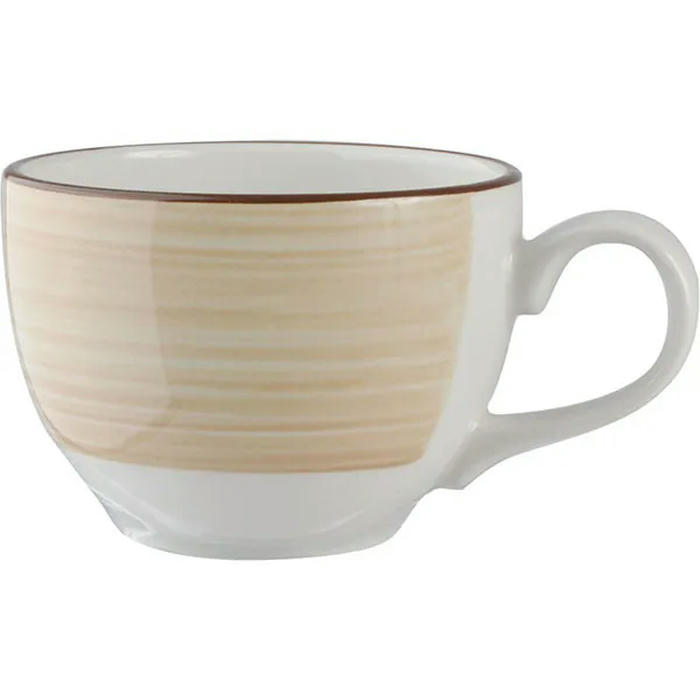 Чашка кофейная «Чино» фарфор 100мл D=65,H=50,L=85мм белый,бежев