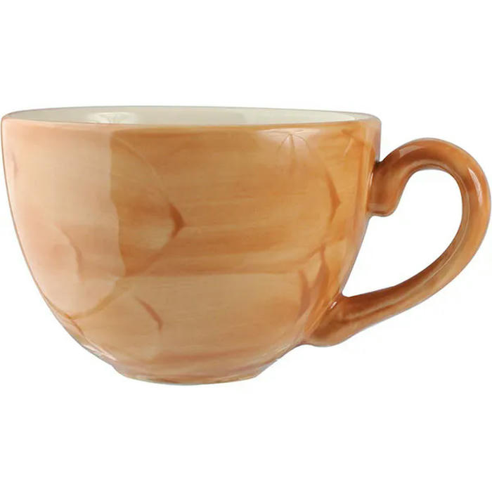 Чашка кофейная «Паприка» фарфор 85мл D=65,H=50,L=85мм оранжев.,бежев