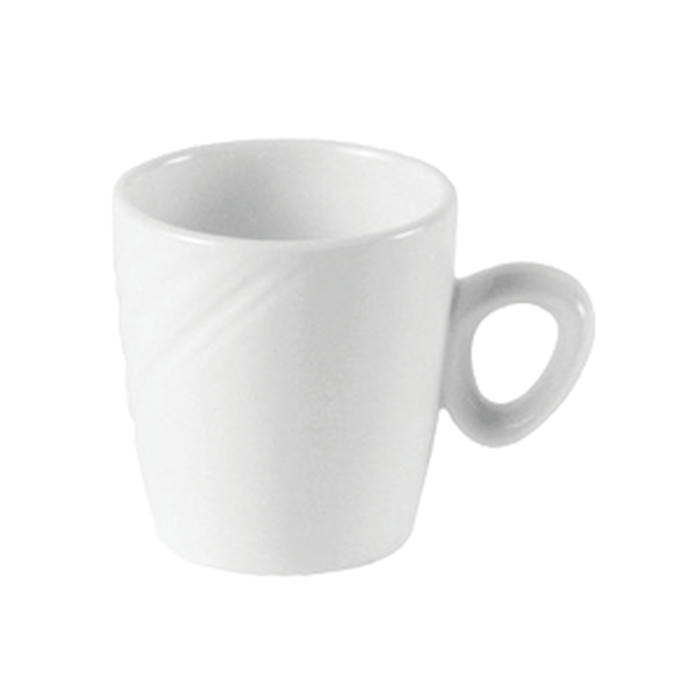 Чашка кофейная «Органикс» фарфор 85мл D=60,H=63,L=83мм белый