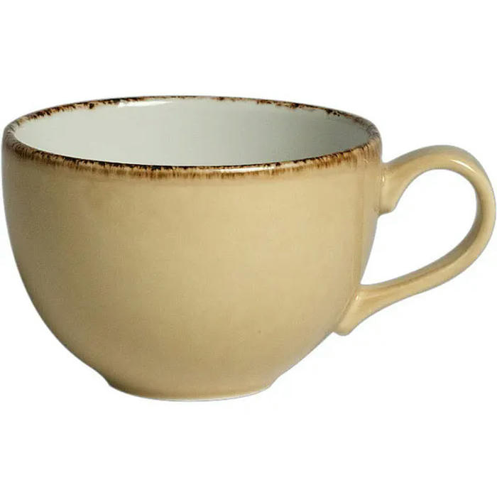 Чашка кофейная «Террамеса Вит» фарфор 85мл D=65,H=50,L=85мм бежев