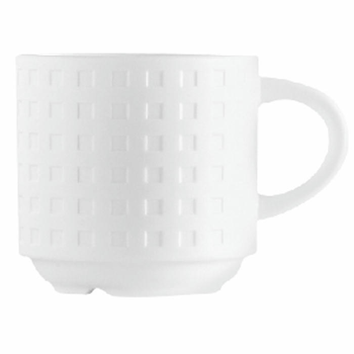 Чашка кофейная «Сатиник» фарфор 100мл D=58,H=57,L=78мм белый