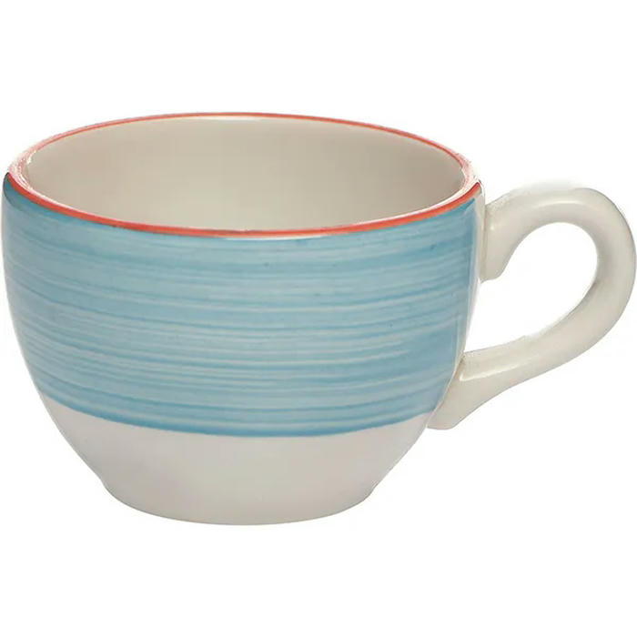 Чашка кофейная «Рио Блю» фарфор 85мл D=65,H=50,L=85мм белый,синий