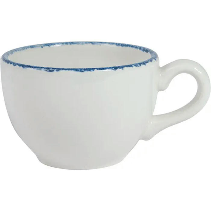 Чашка кофейная «Блю Дэппл» фарфор 85мл D=65,H=50,L=85мм белый,синий