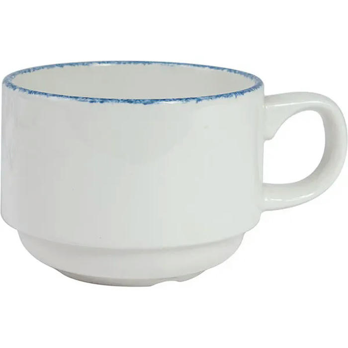 Чашка кофейная «Блю Дэппл» фарфор 100мл D=65,H=50,L=85мм белый,синий