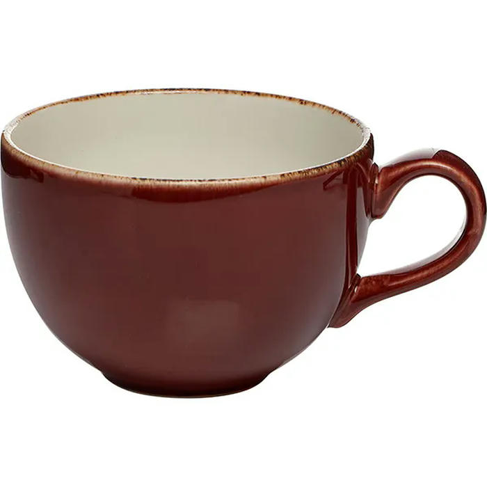 Чашка чайная «Террамеса Мокка» фарфор 340мл D=10,H=7см тем.корич
