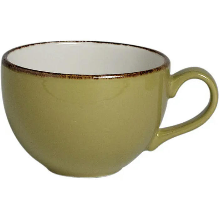 Чашка чайная «Террамеса Олива» фарфор 340мл D=10,H=7см олив