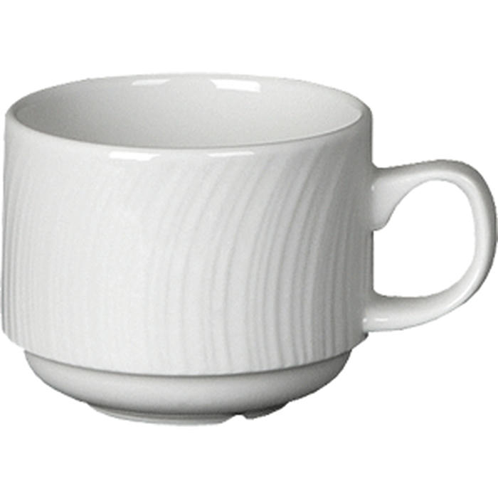 Чашка чайная «Спайро» фарфор 213мл D=80,H=65мм белый