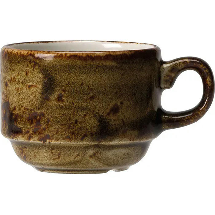 Чашка чайная «Крафт Браун» фарфор 285мл D=90,H=65мм коричнев.,бежев