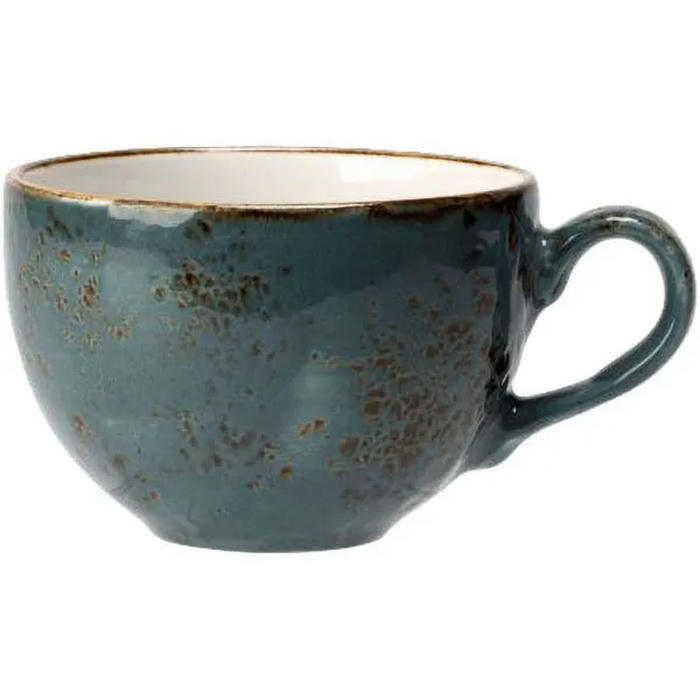 Чашка чайная «Крафт Блю» фарфор 228мл D=9,H=6см синий,коричнев