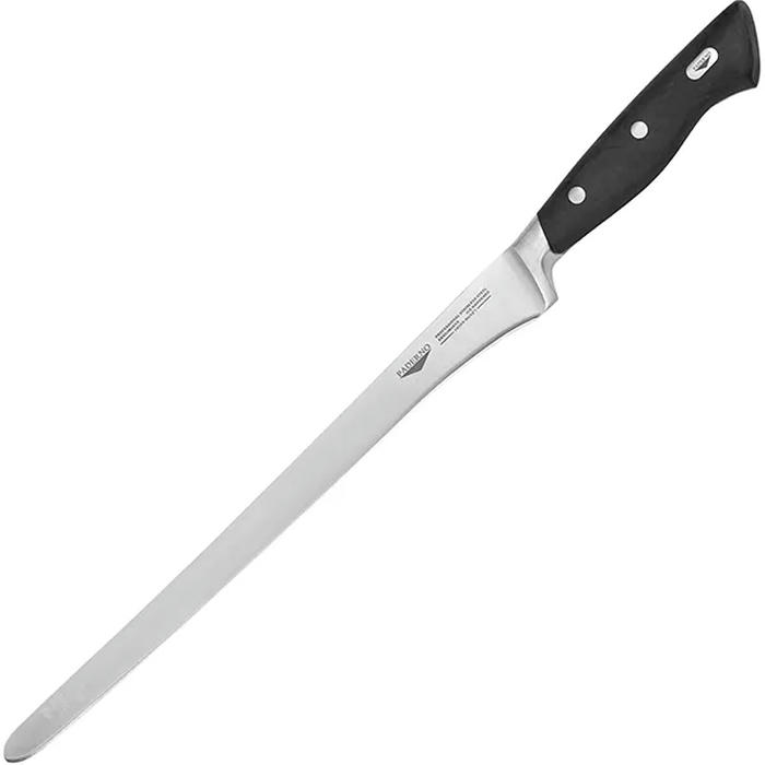 Нож для тонкой нарезки сталь нерж.,пластик ,L=455/320,B=20мм черный,металлич