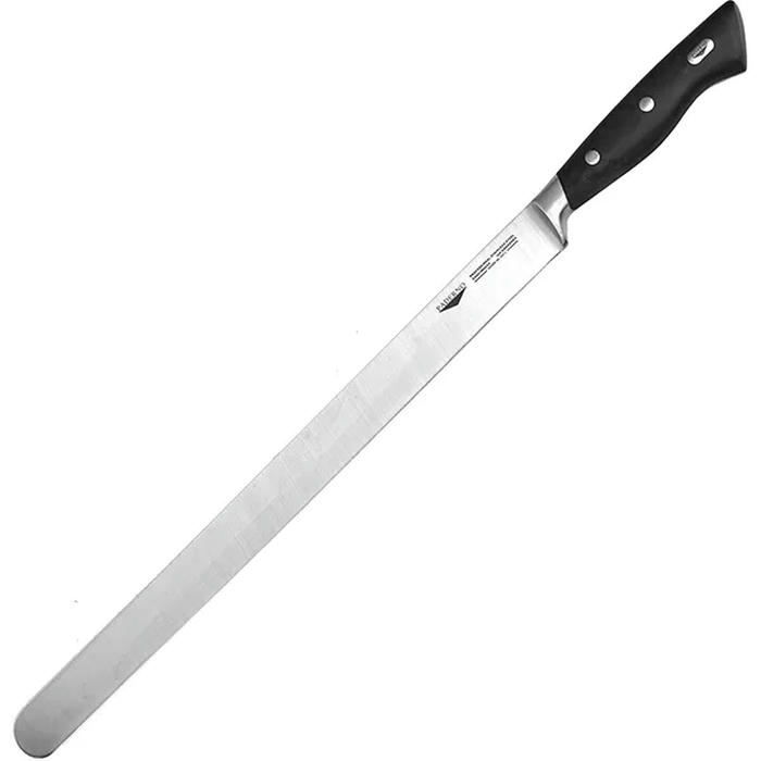 Нож для тонкой нарезки сталь нерж.,пластик ,L=51/37,B=3см черный,металлич