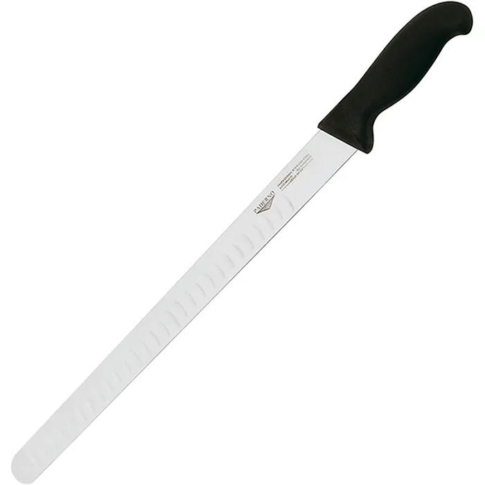 Нож для тонкой нарезки сталь нерж.,пластик ,L=49/36,B=3см черный,металлич