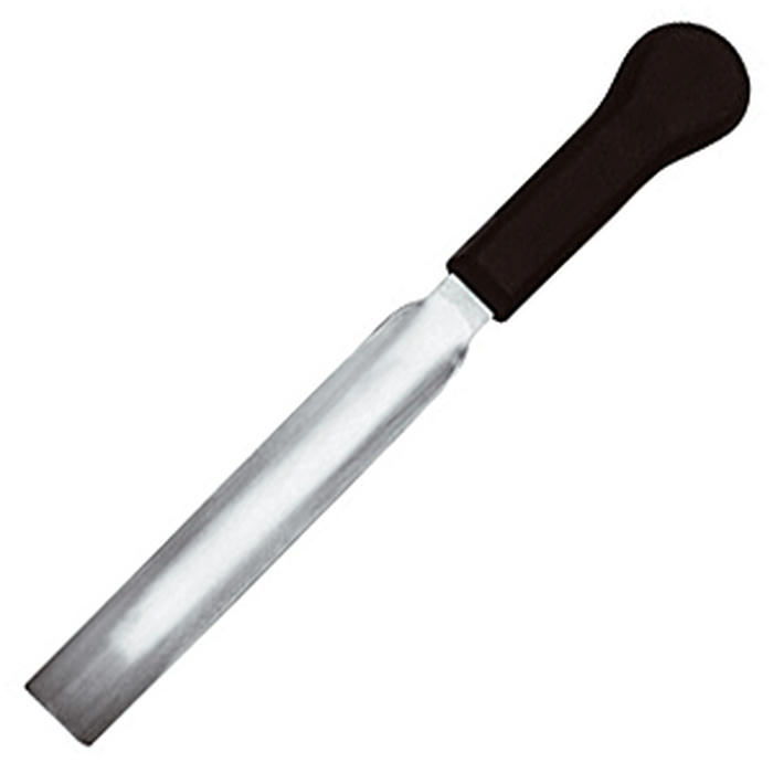 Нож д/хамона сталь,пластик ,L=390/210,B=32мм черный,металлич