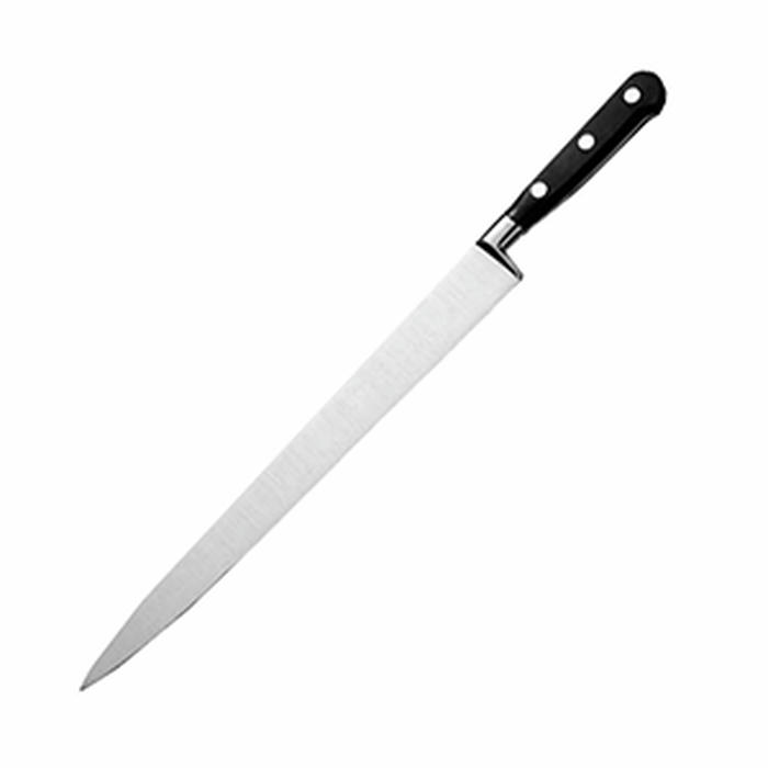 Нож для тонкой нарезки ,L=30см черный,металлич
