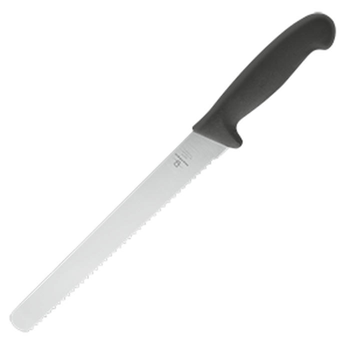 Нож для хлеба сталь нерж.,пластик ,L=488/335,B=33мм черный,металлич
