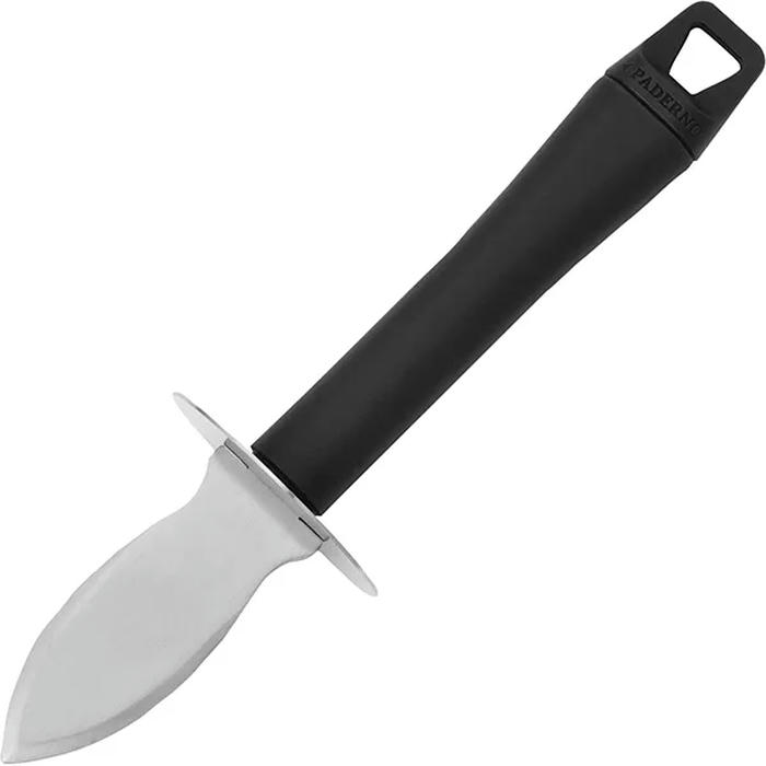 Нож для устриц сталь нерж.,пластик ,L=200/75,B=55мм черный,металлич