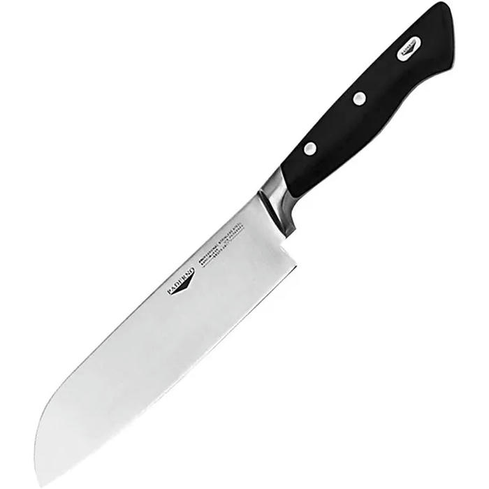 Нож японский шеф сталь нерж.,пластик ,L=33/19,B=5см черный,металлич