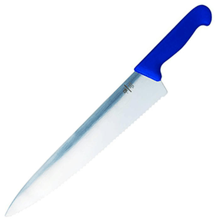 Нож д/рыбы синяя ручка сталь нерж.,пластик ,L=31см синий,металлич