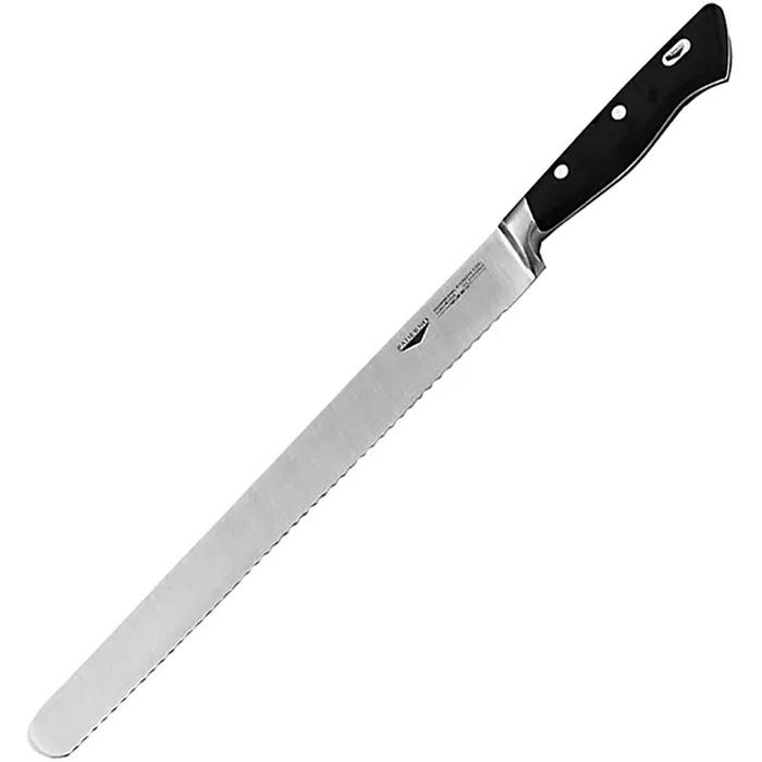 Нож для хлеба сталь нерж.,пластик ,L=30см черный,металлич