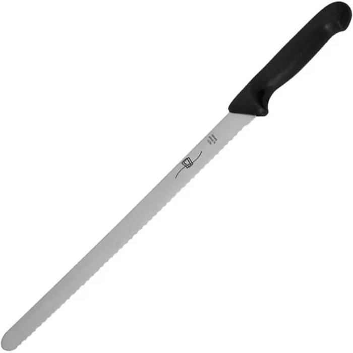 Нож кондитерский сталь нерж.,пластик ,L=31см черный,металлич