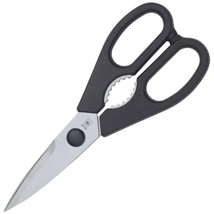 Ножницы кухонные сталь,пластик ,L=210/10,B=25мм черный,металлич