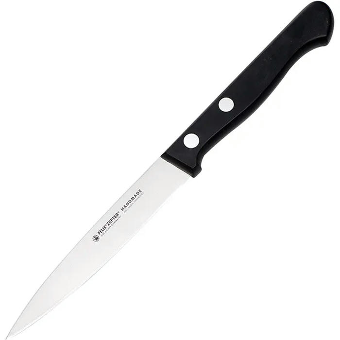 Нож для чистки овощей и фруктов «Глория» сталь ,L=205/100,B=15мм черный,металлич