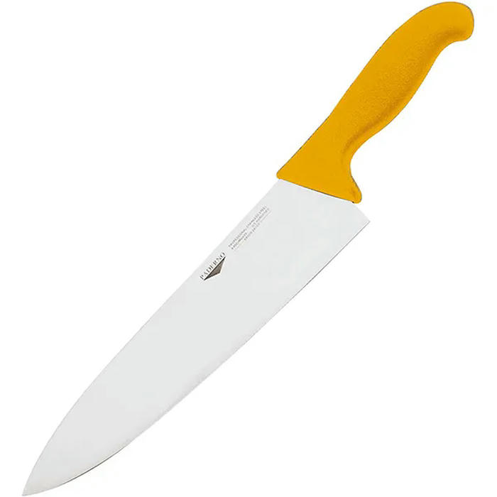 Нож поварской сталь ,L=405/260,B=55мм желт.,металлич
