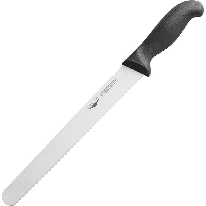 Нож для хлеба сталь,пластик ,L=425/300,B=25мм черный,металлич